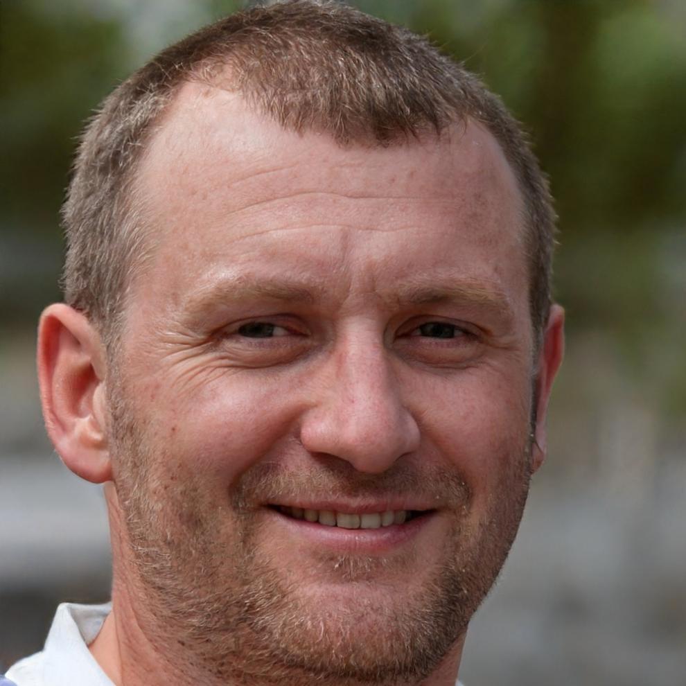 Portrait of satisfied client